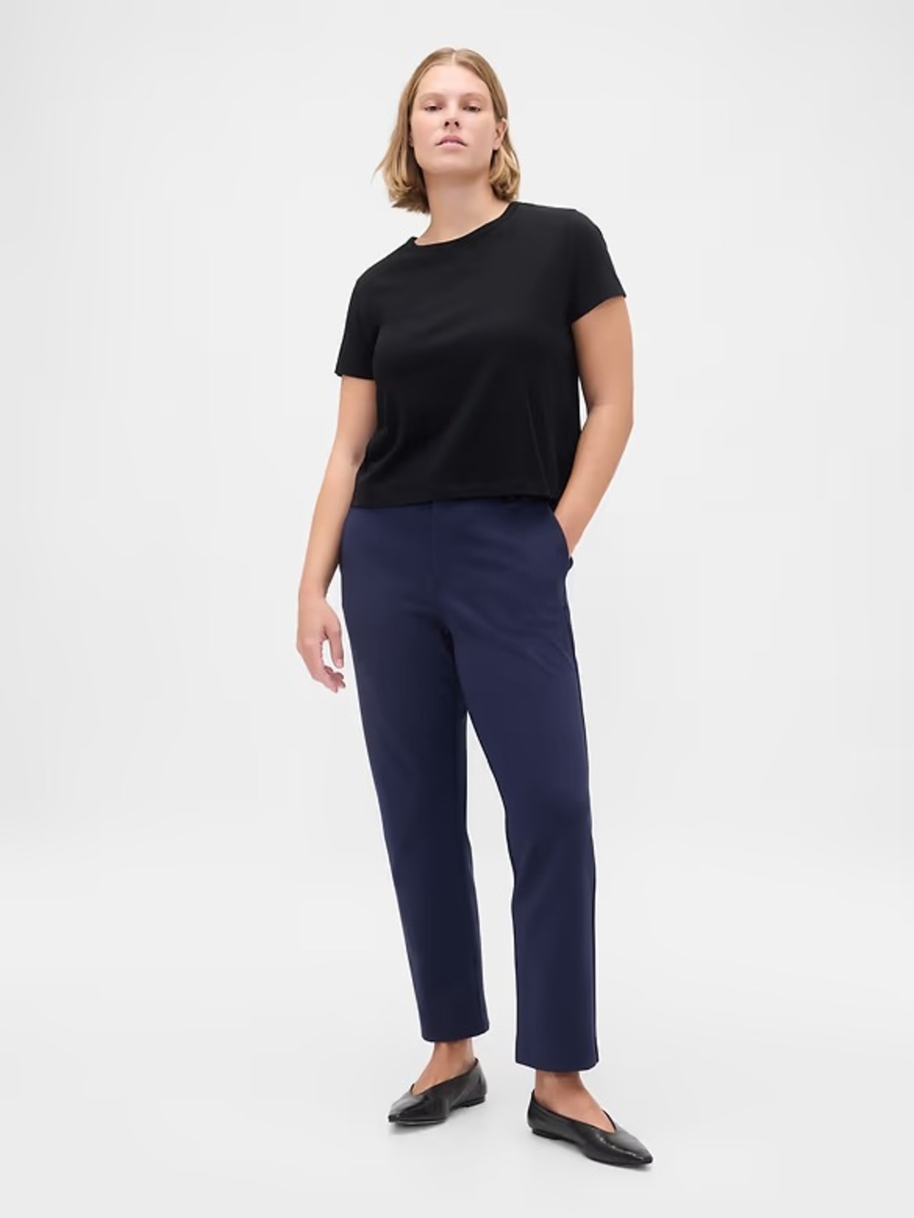 Gap High Rise Double Knit Slim Crop Pants